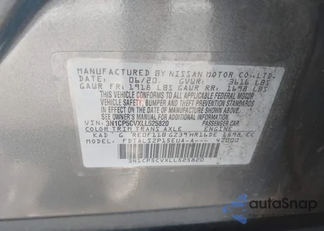 2020 Nissan Kicks Sv Xtronic Cvt z USA, uszkodzony, nr VIN 3N1CP5CVXLL525820